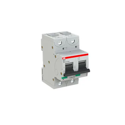 ABB S802S-C50 — 2-Pole MCB (DIN Rail)