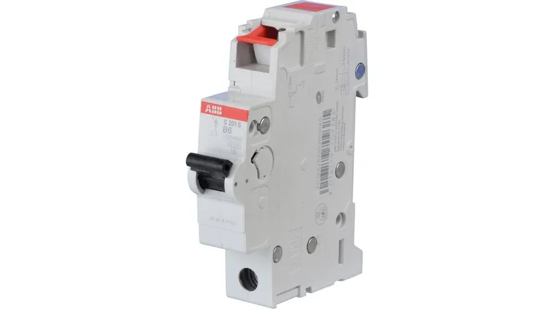 ABB S201S-B6 — 1-Pole MCB (DIN Rail)