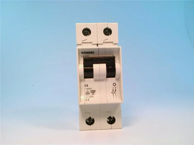 Siemens 5SX2206-7 — 2-Pole MCB (DIN Rail) (image 2)
