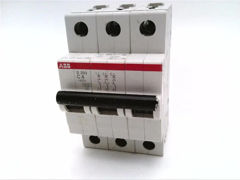 ABB S203-C4 — 3-Pole MCB (DIN Rail) (image 2)