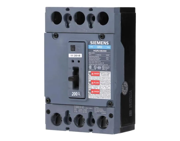 Siemens HQR23B200 — Molded Case Circuit Breakers (MCCB)
