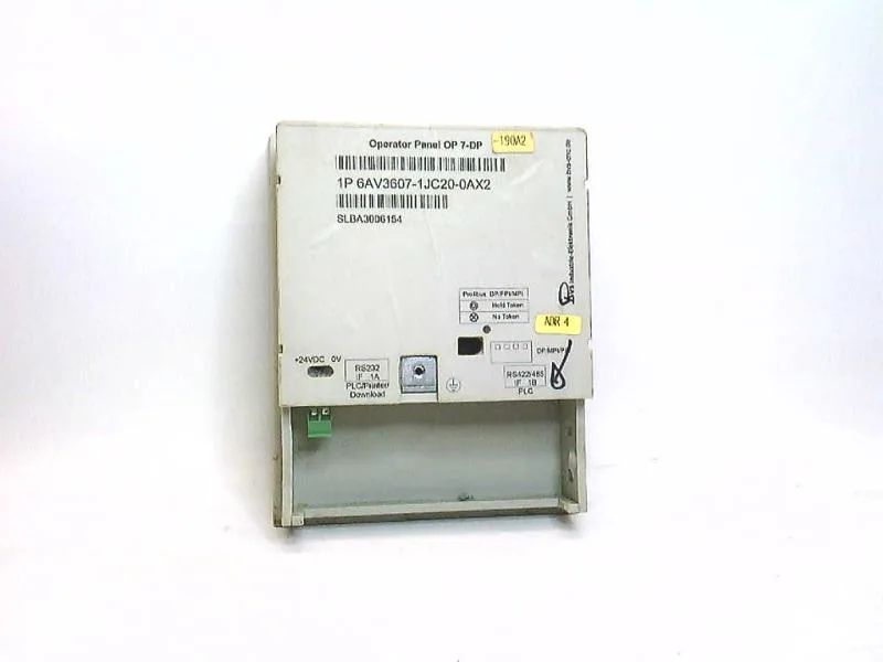 Siemens 6AV3607-1JC20-0AX2 — HMI Operator Interfaces (image 3)
