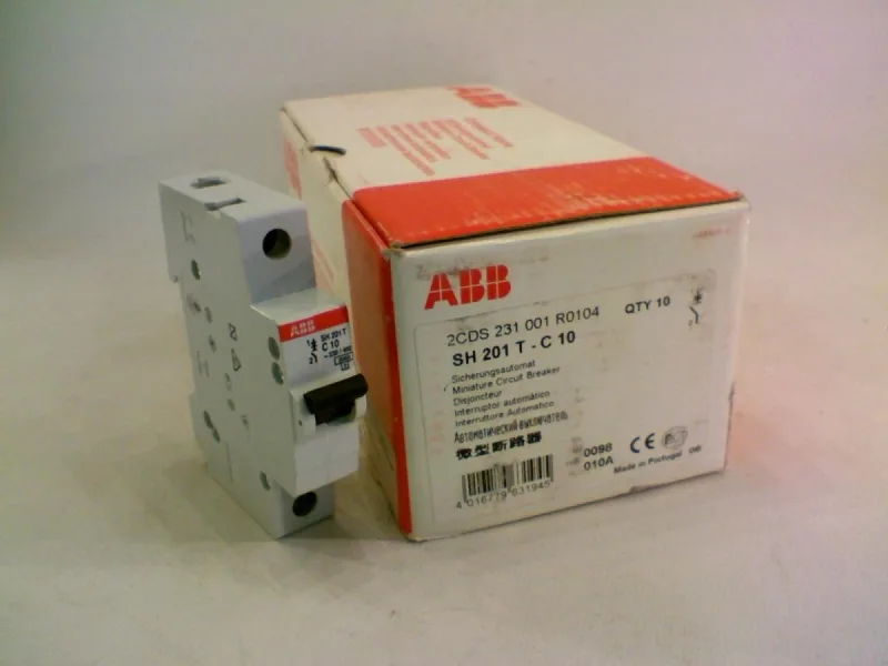 ABB SH201T-C10 — 1-Pole MCB (DIN Rail) (image 2)