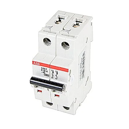 ABB S202P-K32 — 2-Pole MCB (DIN Rail) (image 2)