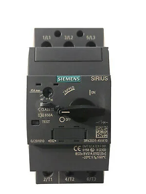 Siemens 3RV2031-4TB10 — Motor Protection Circuit Breakers (MPCB) (image 3)