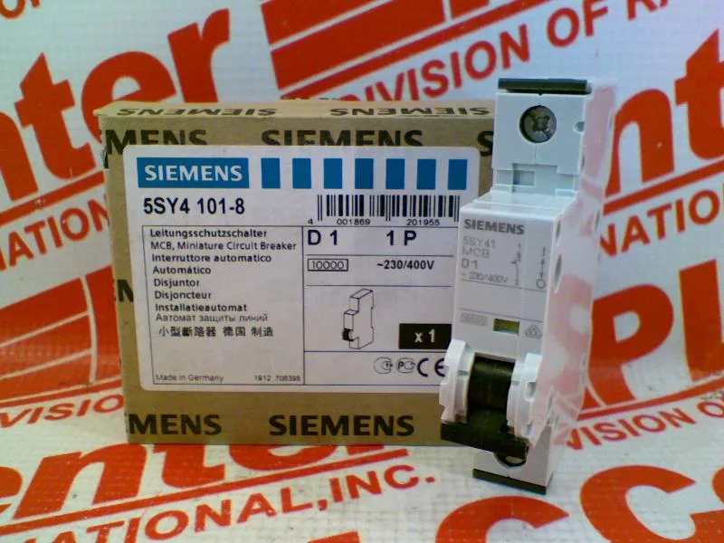 Siemens 5SY4101-8 — 1-Pole MCB (DIN Rail) (image 3)