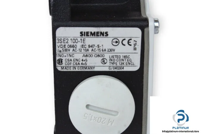 Siemens 3SE2100-1E — Limit Switches (image 4)