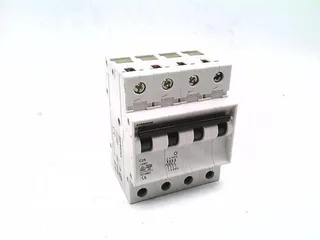 Siemens 5SX2625-7 — 4-Pole MCB (DIN Rail) (image 2)