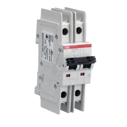 ABB SU202M-Z8 — 2-Pole MCB (DIN Rail)