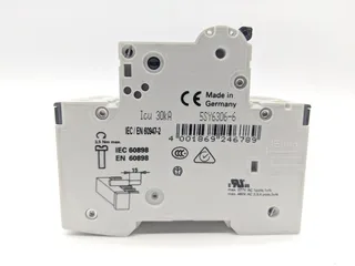 Siemens 5SY6306-6 — 3-Pole MCB (DIN Rail) (image 3)