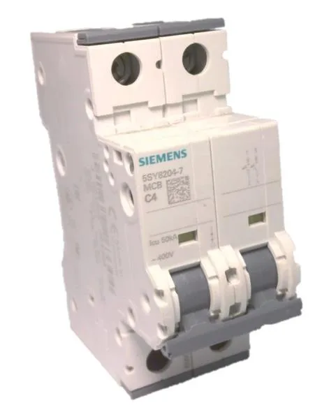 Siemens 5SY8204-7 — 2-Pole MCB (DIN Rail) (image 2)