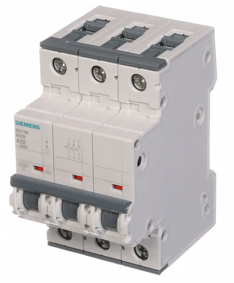 Siemens 5SY4332-5 — 3-Pole MCB (DIN Rail) (image 4)