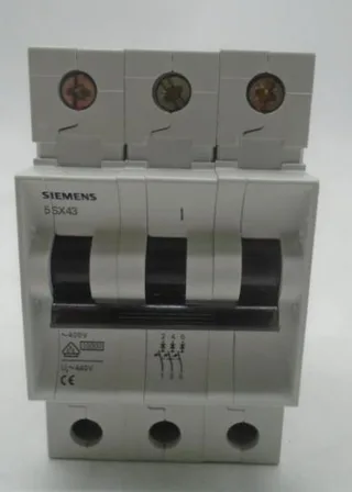 Siemens 5SX4350-7 — 3-Pole MCB (DIN Rail) (image 2)