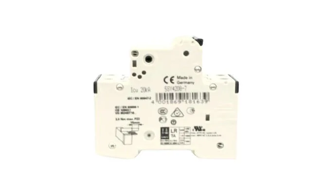 Siemens 5SY4208-7 — 2-Pole MCB (DIN Rail) (image 4)