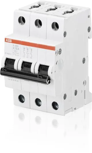 ABB S203-K50 — 3-Pole MCB (DIN Rail)