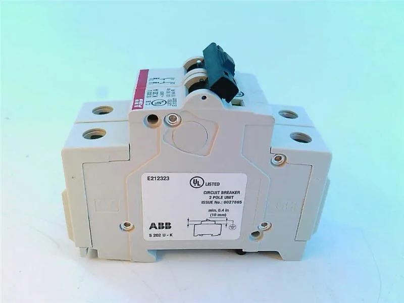 ABB S202U-K20 — 2-Pole MCB (DIN Rail) (image 4)