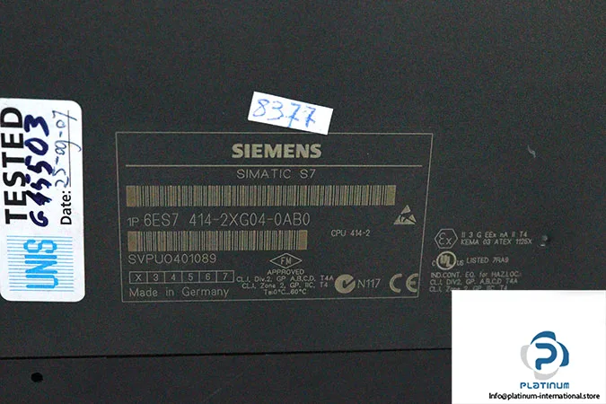 Siemens 6ES7414-2XG04-0AB0 — PLCs (Programmable Logic Controllers) (image 5)