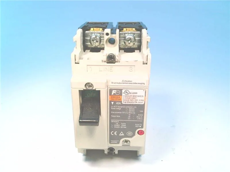 Fuji Electric BW50RAGU-2P040 — Miniature Circuit Breakers (MCB) (image 4)