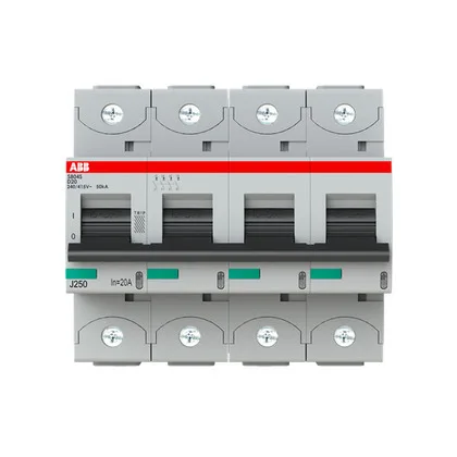 ABB S804S-D20 — 4-Pole MCB (DIN Rail)