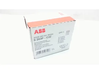 ABB S203P-C20 — 3-Pole MCB (DIN Rail)