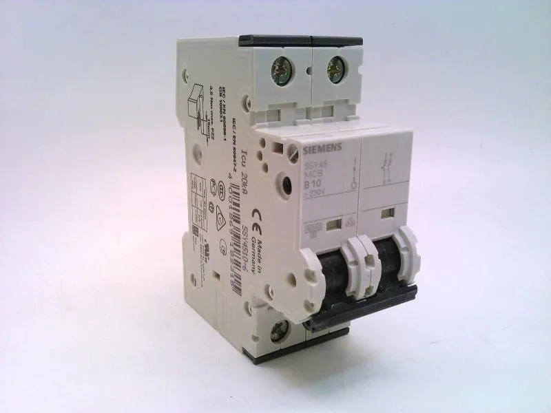 Siemens 5SY4510-6 — 1-Pole MCB (DIN Rail) (image 2)