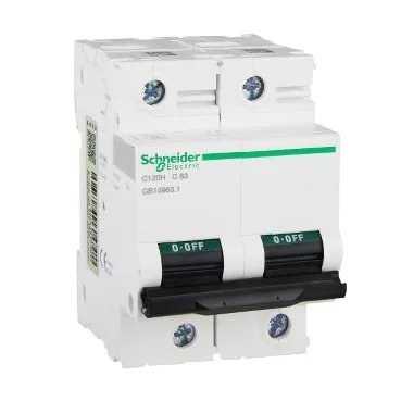 Schneider Electric A9N19801 — 2-Pole MCB (DIN Rail)