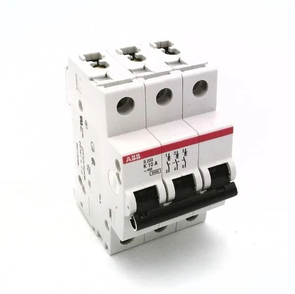 ABB S203-K10 — 3-Pole MCB (DIN Rail) (image 3)