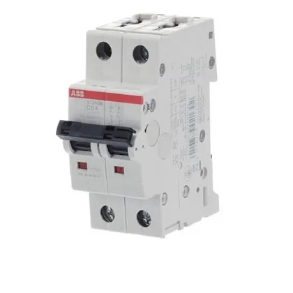 ABB ST202M-D6 — 2-Pole MCB (DIN Rail)