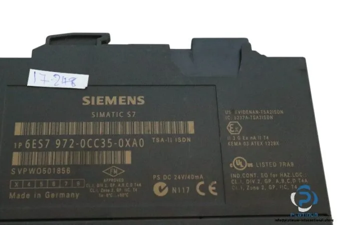 Siemens 6ES7972-0CC35-0XA0 — PLC Accessories (image 3)