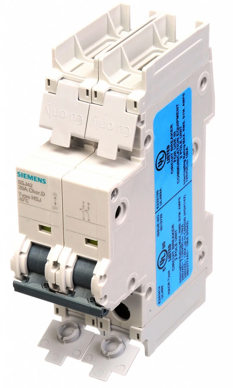 Siemens 5SJ4220-8HG41 — 2-Pole MCB (DIN Rail) (image 4)