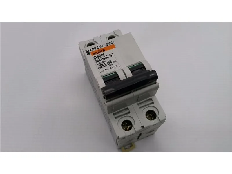 Schneider Electric C60N-2P-25A — 2-Pole MCB (DIN Rail)