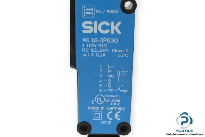 SICK WL18-3P630 — Photoelectric Sensors (image 3)