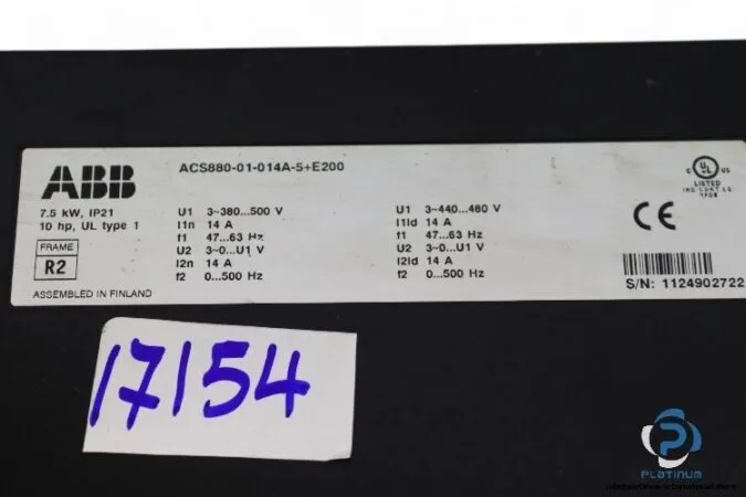 ABB ACS880-01-014A-5+E200 — AC Drive (VFD) 480V (image 4)