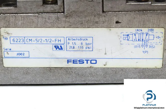 Festo CM-5/2-1/2-FH — Solenoid & Directional Valves (image 4)