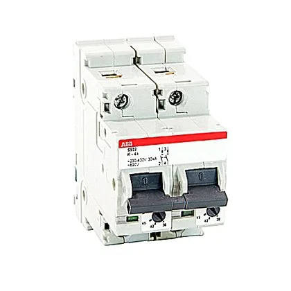 ABB S502-K41 — 2-Pole MCB (DIN Rail)