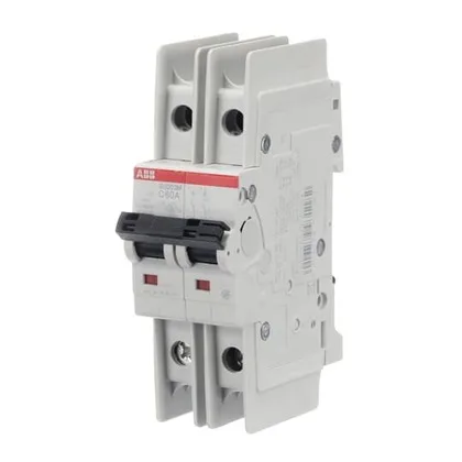 ABB SU202M-C60 — 2-Pole MCB (DIN Rail) (image 2)