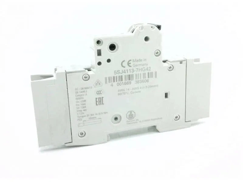 Siemens 5SJ4113-7HG42 — 1-Pole MCB (DIN Rail) (image 2)