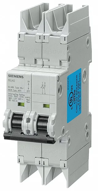 Siemens 5SJ4203-7HG42 — 2-Pole MCB (DIN Rail) (image 3)