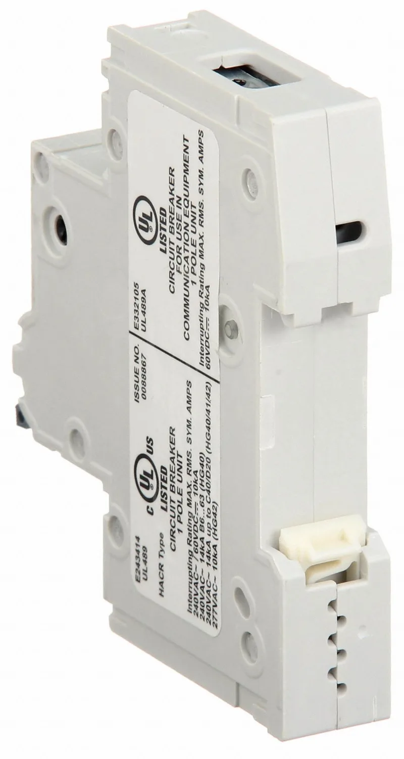 Siemens 5SJ4110-6HG40 — 1-Pole MCB (DIN Rail) (image 3)