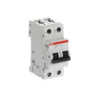 ABB S202MUC-K6 — 2-Pole MCB (DIN Rail)