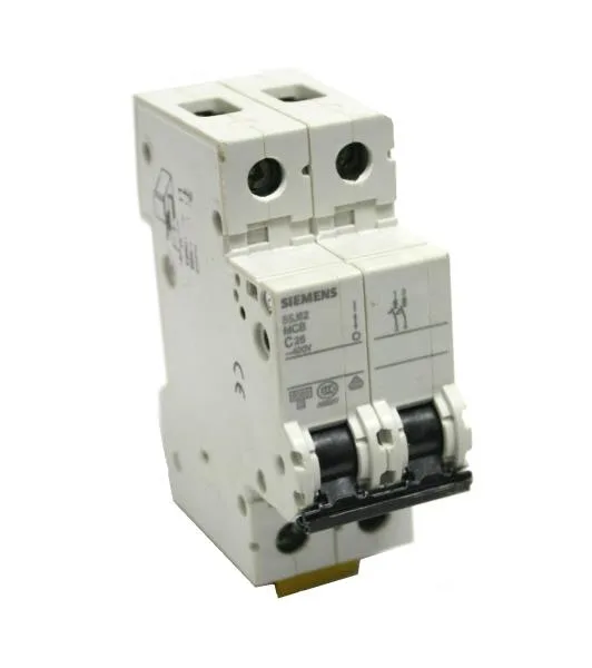 Siemens 5SJ6225-7 — 2-Pole MCB (DIN Rail)