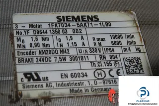 Siemens 1FK7034-5AK71-1LB0 — Servo Motors with Brake (image 5)