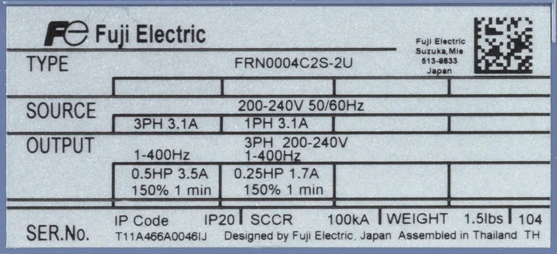 Fuji Electric FRN0004C2S-2U (image 4)