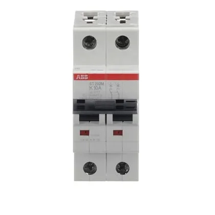ABB ST202M-K10 — 2-Pole MCB (DIN Rail) (image 2)