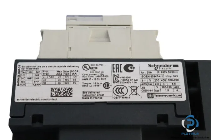 Schneider Electric GV2DM116B7 — Molded Case Circuit Breakers (MCCB)