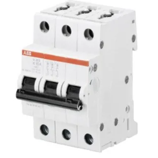 ABB S203-K6 — 3-Pole MCB (DIN Rail)
