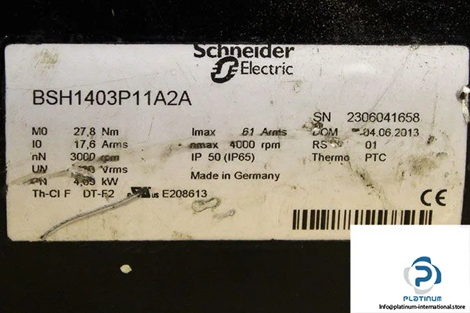 Schneider Electric BSH1403P11A2A — Servo Motors with Brake (image 5)