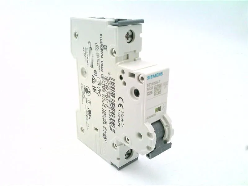 Siemens 5SY6125-7 — 1-Pole MCB (DIN Rail) (image 2)
