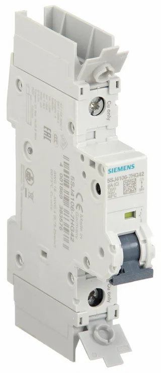 Siemens 5SJ4106-7HG42 — 1-Pole MCB (DIN Rail) (image 3)