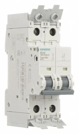 Siemens 5SJ4210-7HG41 — 2-Pole MCB (DIN Rail) (image 2)